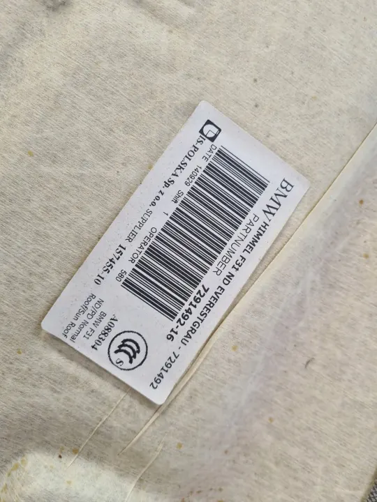 BMW 3 F31 KOMBI PODSUFITKA OEM - Gebruikt Dakbekleding image 5