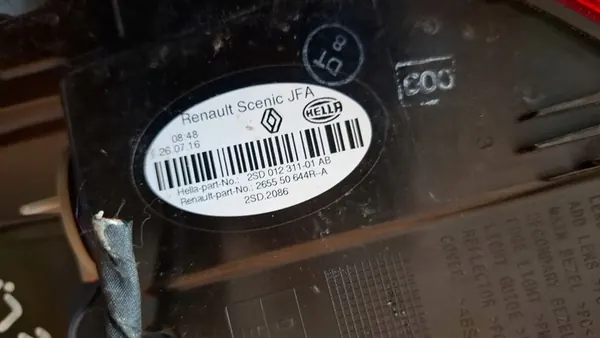 Lámpara Trasera Renault Scenic IV Izquierda + Derecha image 4