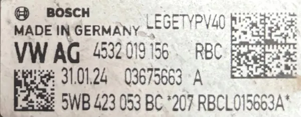 VW GOLF 8 SEAT SKODA Caixa de Direção 5WB423053BC image 3