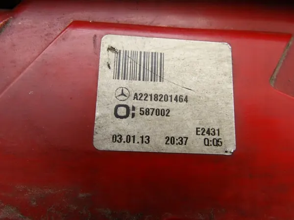 Rechter achter LED achterlicht A2218201464 Mercedes W221 Sedan image 10