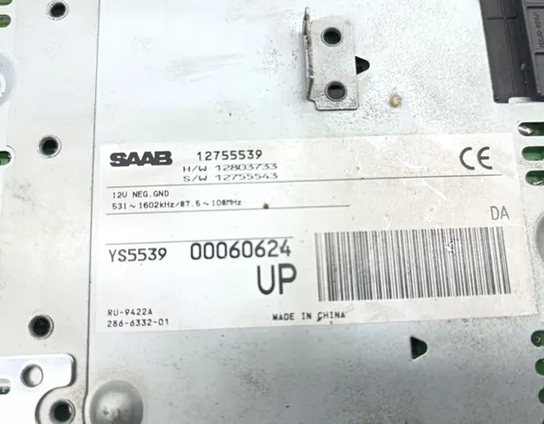 Saab 9-3 CD/DVD-byttare & Antennförstärkare OEM 12755539 image 4