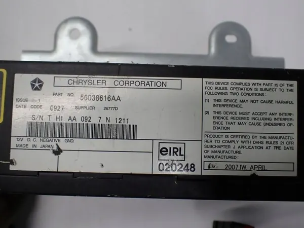 Changer CD OEM 56038616AA pour Jeep Grand Cherokee WK image 9
