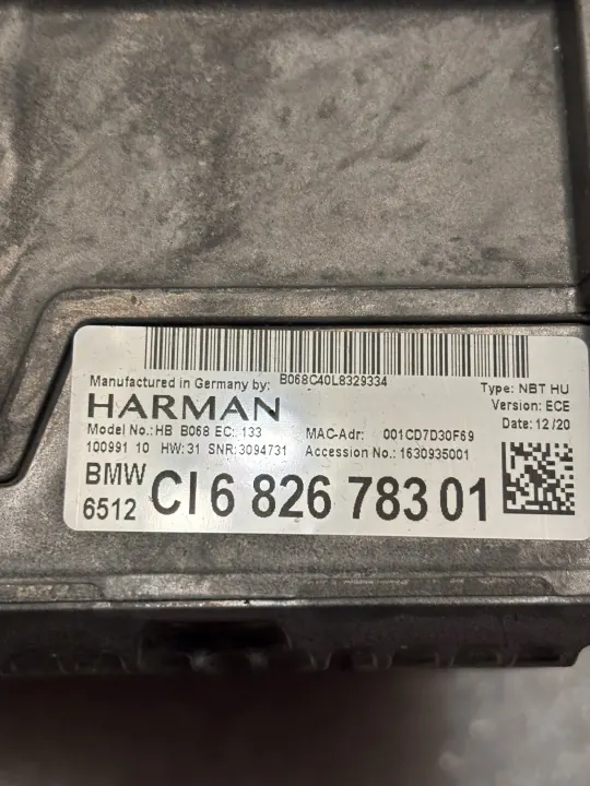 Gebruikte BMW Navigatieradio OEM 6826783 voor F10/F26 image 4