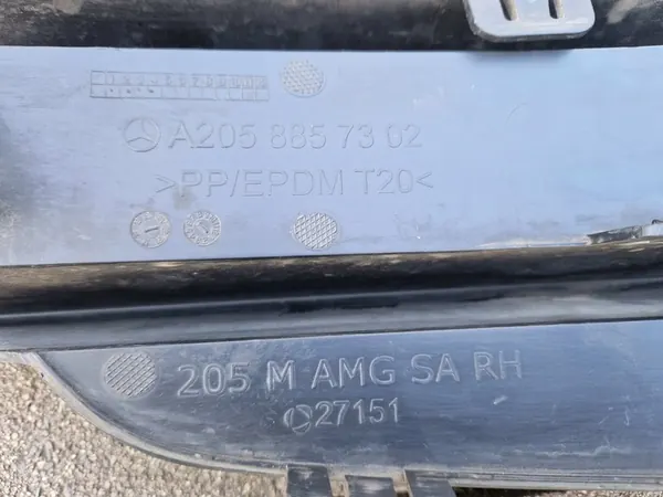Grille de pare-chocs avant droite MERCEDES C-KLASA W205 AMG A2058857302 image 7