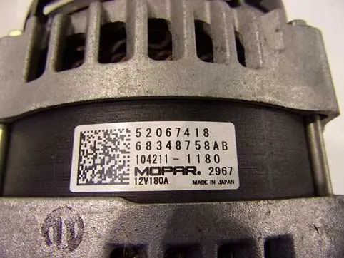 ALTERNATORI JEEP COMPASS II 68348758AB image 4