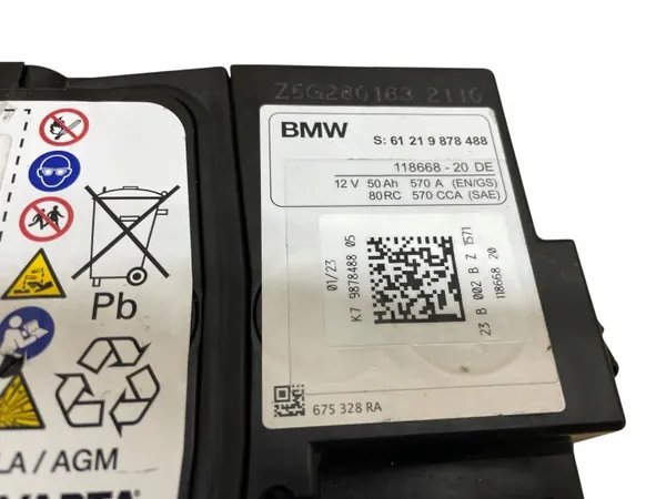 Batterie AGM Start-Stop OEM 9878488 12V 50Ah image 4