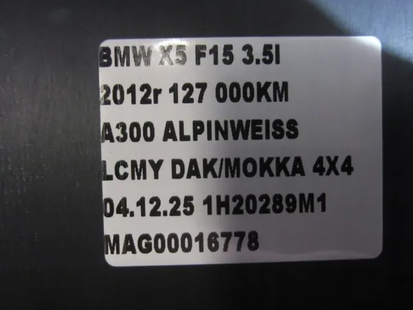 BMW X5 F15 Bagageutrymmesfoder OEM 7284306 image 8