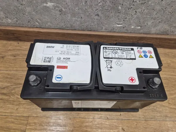 Bateria BMW AGM 90Ah 900A OEM 7575327 image 2