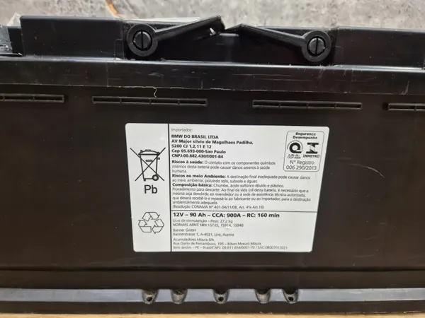 Bateria BMW AGM 90Ah 900A OEM 7575327 image 4