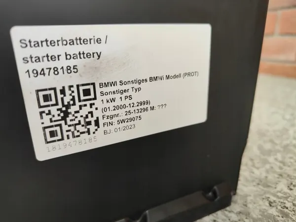 Batterie AGM BMW OEM 9878488 12V 50Ah 570A image 5
