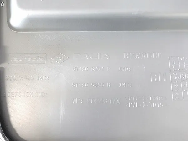 DACIA DUSTER II LIFT 17-24 Spoiler Paraurti Anteriore OEM 620721430R image 9