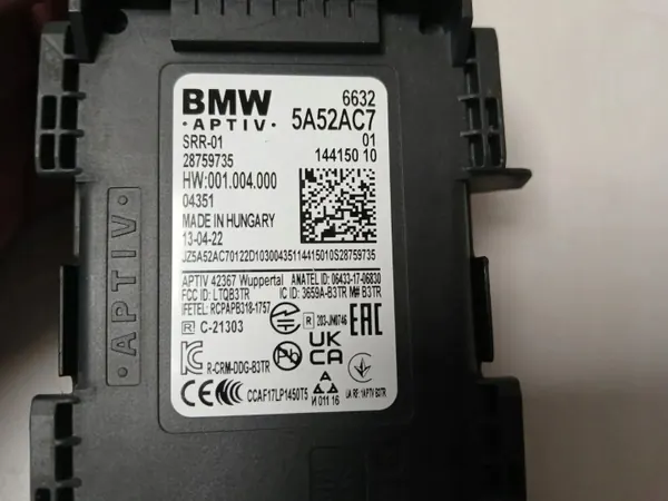Radar de asistencia de carril BMW 5A52AC7 Serie 7 G11/G12 image 4