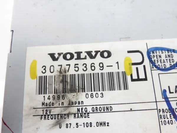 Mudador CD Volvo OEM 307753691 para V70 II SW image 8