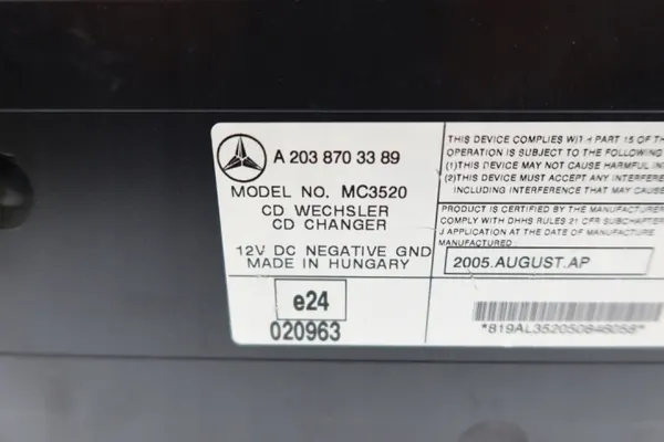 Selector de marchas Mercedes W203/W209 OEM 2038703389 image 4