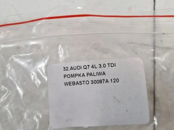 Webasto polttoainepumppu Audi Q7 4L 3.0 TDI OEM 30087A image 7