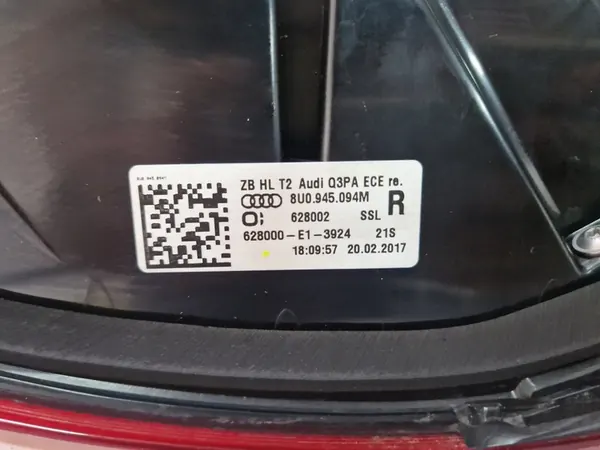 Luz Trasera Derecha Audi Q3 Lift 8U0945094M image 9