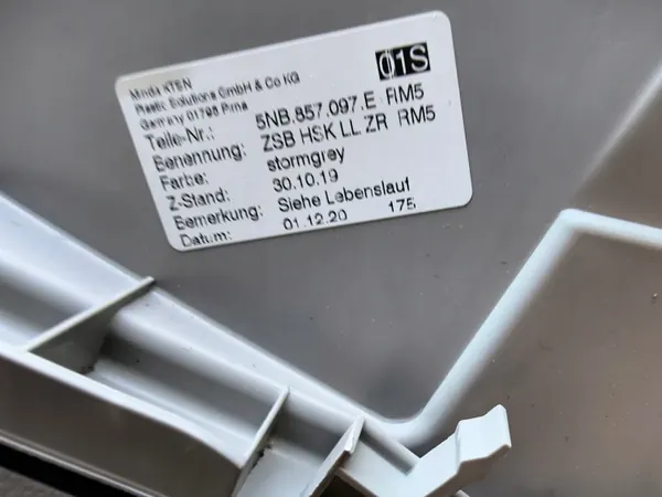 Luvas passageiro OEM 5NB857097E para VW Tiguan image 4