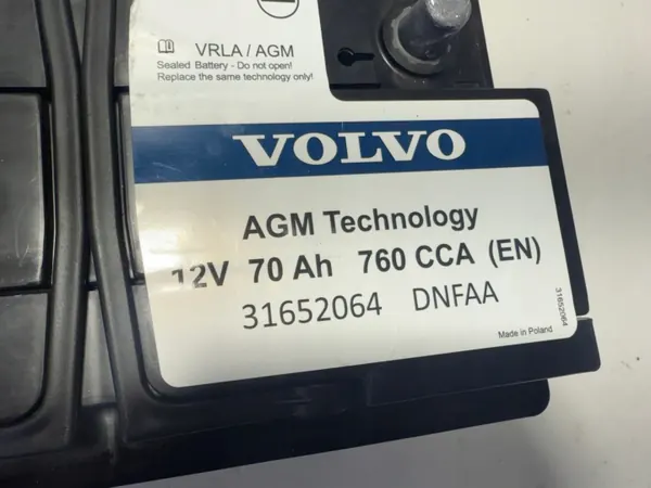 Batterie principale Volvo OEM 31652064 12V 70Ah image 3