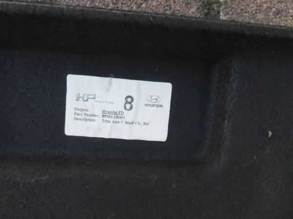 Prateleira porta-bagagens Hyundai I30 2009-12 OEM hyundai półka image 3