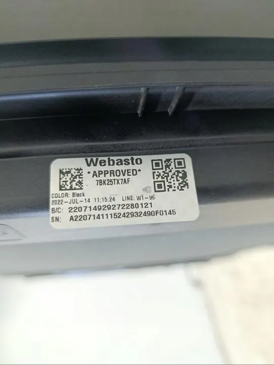 Teto solar Jeep OE OEM 7BK25TX7AF para Wagoneer image 10