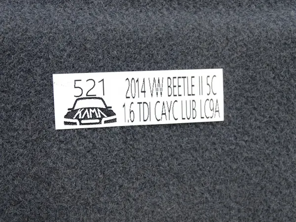 Capa prateleira bagageira traseira OEM 8X0867769B VW Beetle image 5