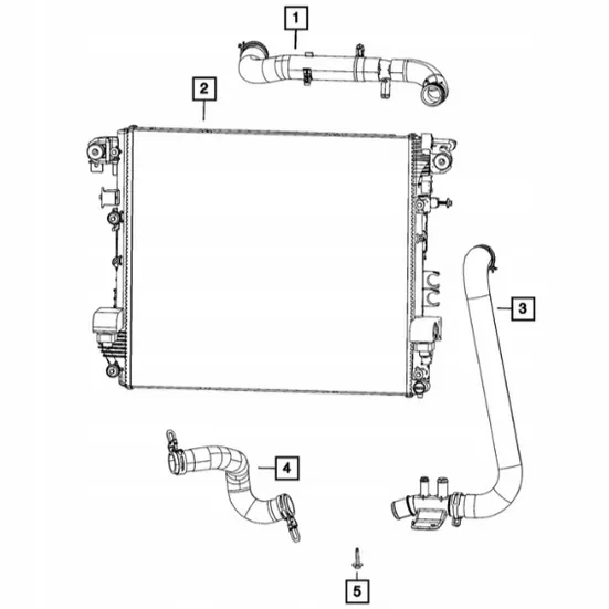 Kühler-Einlassschlauch OEM 68283409AD für Jeep image 3