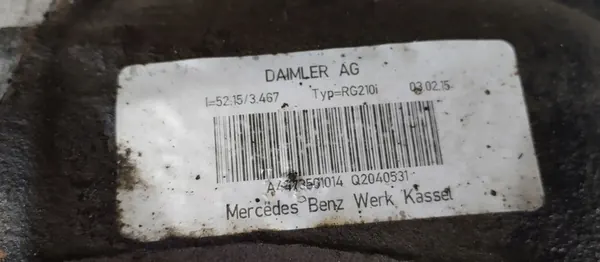 Diferencial traseiro Mercedes Vito W447 52:15 A4473501014 image 6
