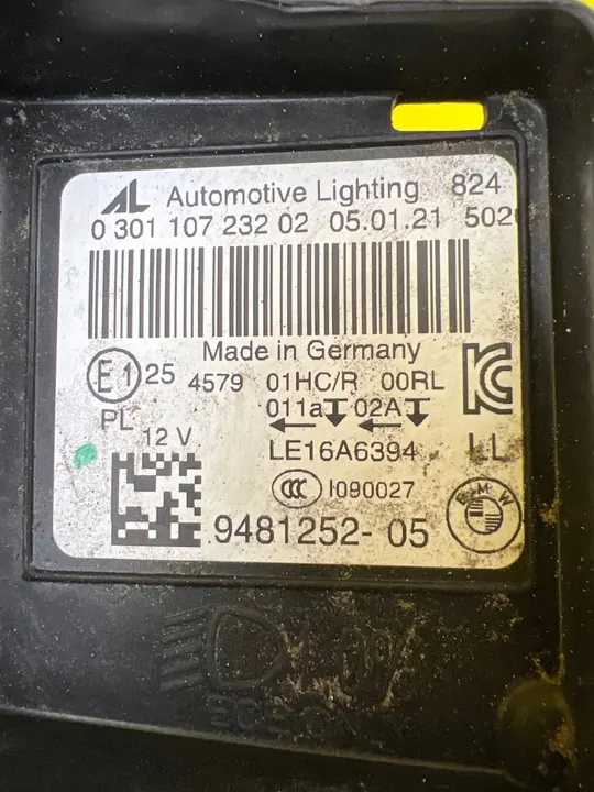 Faros Delantero Derecho BMW Z4 G29 Full LED 9481252-05 image 2