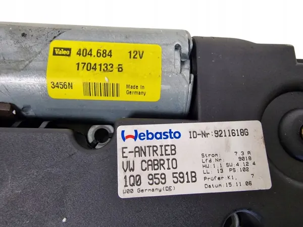 VW EOS Soltaksmotor OEM 1Q0959591B image 2