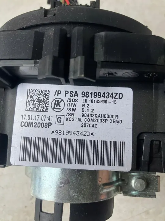 Airbag Schakelaar Assemblage Citroen C4 II B7 98199434ZD image 2