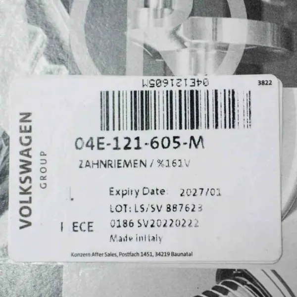 Correa trapezoidal VW Fox OEM 04E121605M - 1.6L 81kw 2019 image 6
