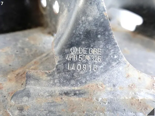 AUDI RS7 S7 A7 4G8 RS6 S6 A6 4G0 C7 14-18 Sottoscocca posteriore 4G0505235AE image 8