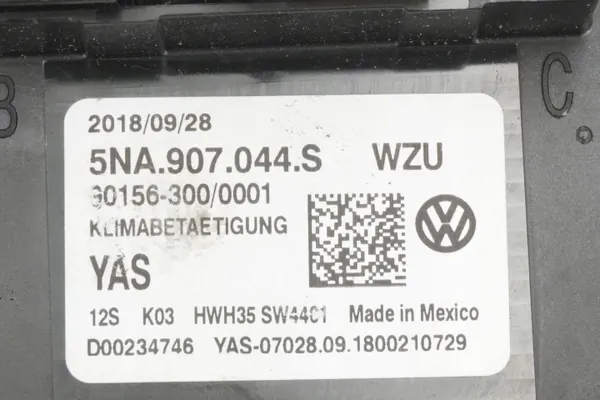 Klimapanel VW Tiguan OEM 5NA907044S image 6