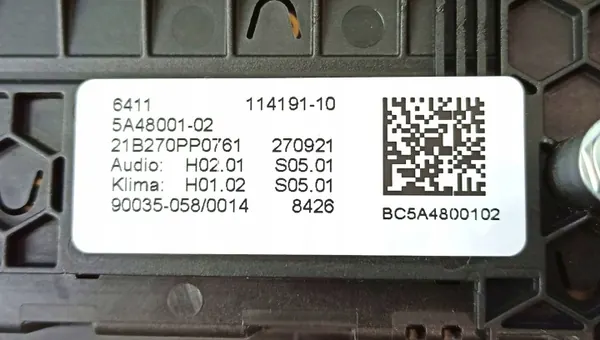 Panneau climatisation BMW OEM 5A48001 - Occasion image 6