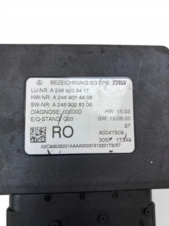 Mercedes-Benz GLS X166 Handremmodule OEM A2469003417 image 8