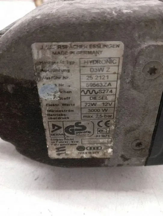 Chauffage d'appoint VW Transporter T4 2.5TDI 7D0815071 image 5