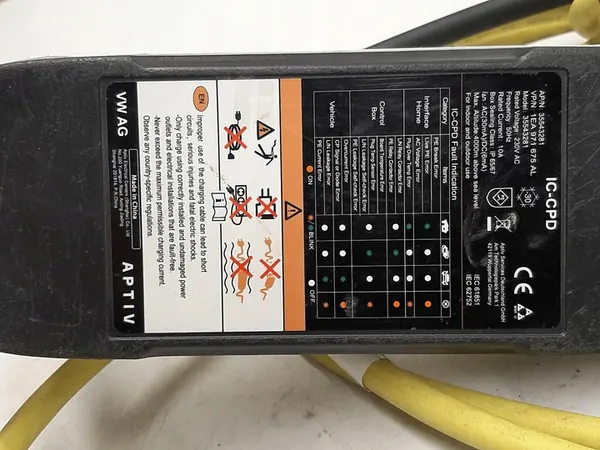 Câble de Charge VW ID.3 2.3 kW 1EA971675AL image 2