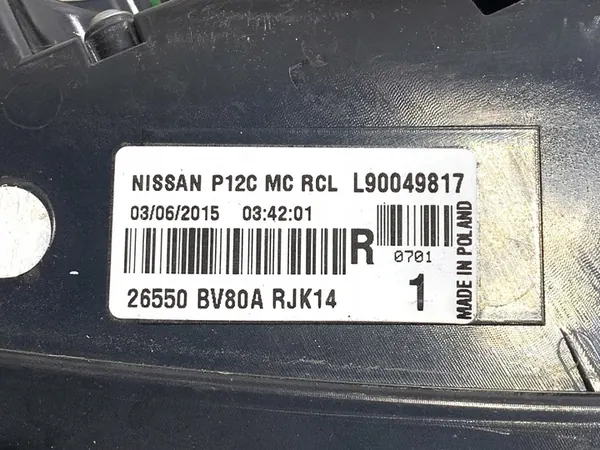 Luz Trasera Derecha Nissan Juke F15 26550BV80A image 5