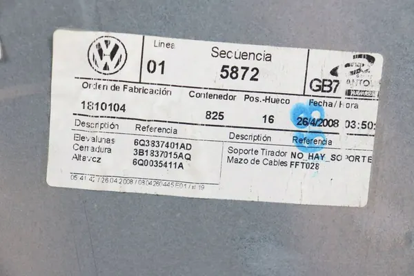 VW POLO 9N Elevador de Vidro Esquerdo 3 Portas image 6