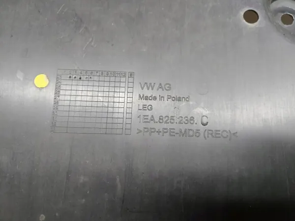 Placa proteção motor Audi Q4 E-TRON OEM 1EA825236 image 3