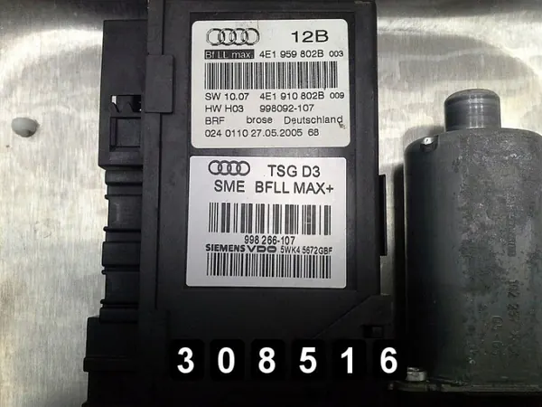 Régulateur de vitre Audi A8 OEM AM-308516 Occasion image 3