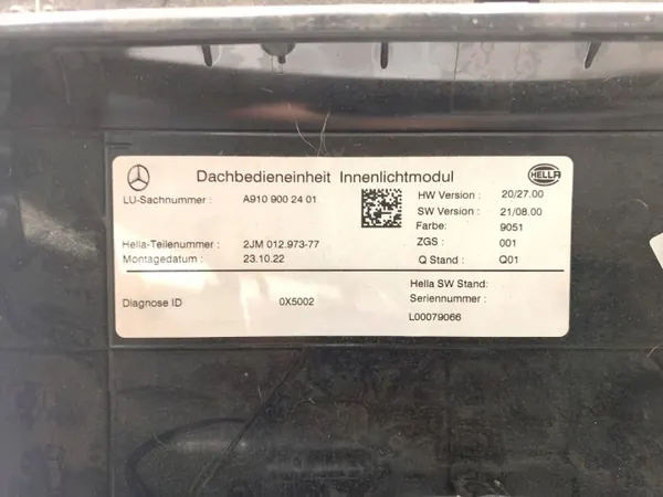 Lámpara de Techo OEM A9109002401 para Mercedes Sprinter image 7