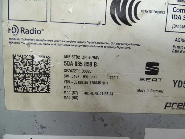 Módulo seletor OEM 5QA035858B para SEAT image 5