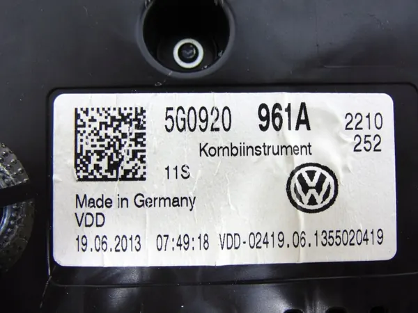 Instrumentpanel 5G0920961A för VW Golf VII 1.6 TDI image 6