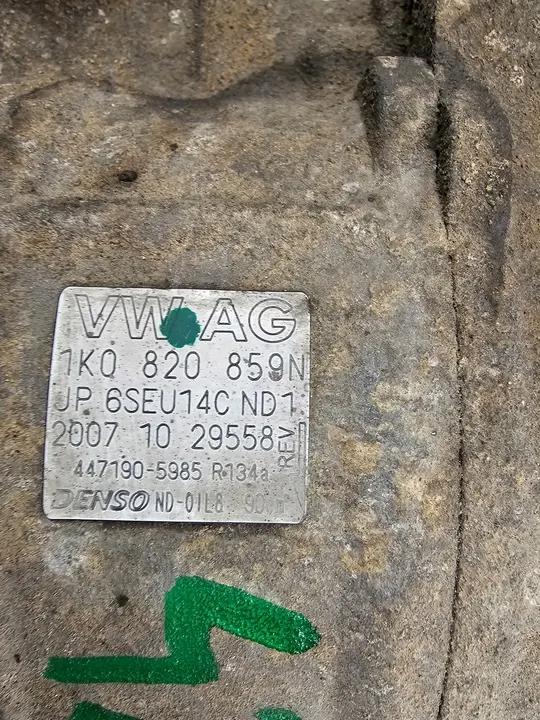 Ilmastointikompressori Audi VW Passat B6 Golf V Skoda image 4