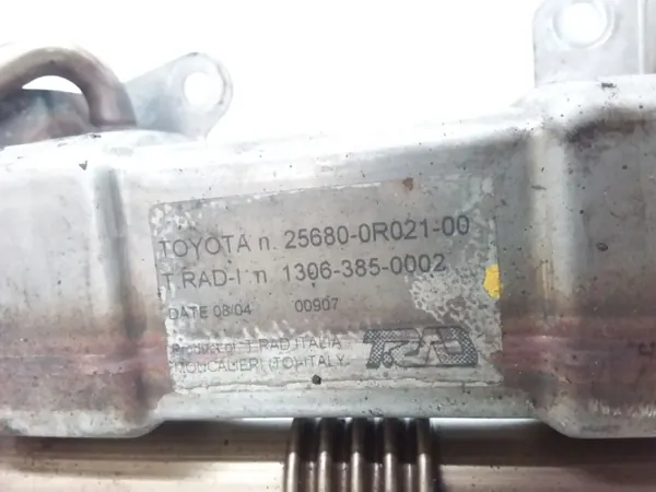Arrefecedor EGR Toyota OEM 256800R021 - Usado image 3