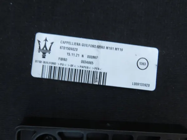 Estante de maletero Maserati Granturismo OEM 6701509020 image 5