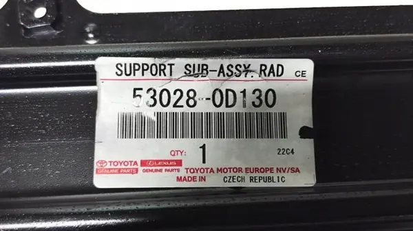 TOYOTA YARIS IV CROSS FRAMRENS UNDER RADIATOR OEM image 5