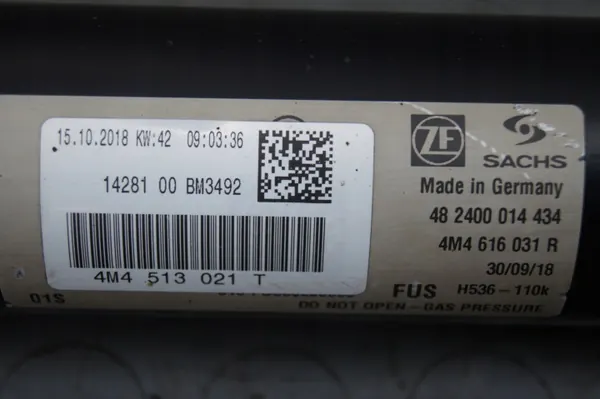 VW Touareg III Achter Schokdemper OEM 4M4513021T image 4