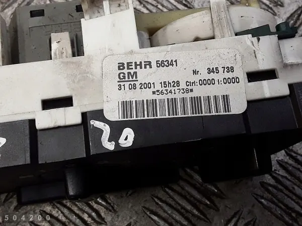 Opel Zafira A AC-ohjausmoduuli OEM behr56341 image 3